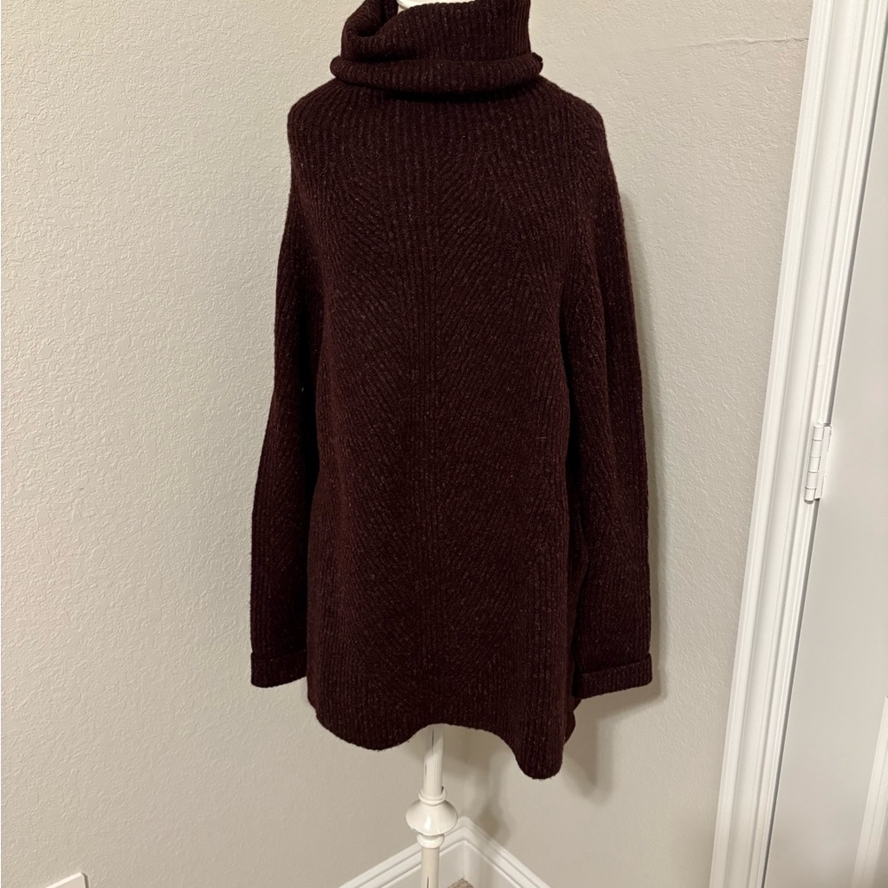 Sweaty Betty Rich Brown Turtleneck Sweater